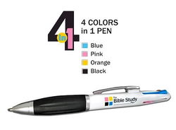 Image of sBible Study Pen (four color inks)  Carded
