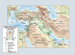 Image of Modern States and the Ancient Near East Map