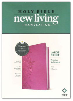Image of NLT Large Print Thinline Reference Bible, Filament Enabled Edition (Red Letter,
