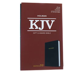 Image of KJV Holman Gift and Award Bible-Black Imitation Leather