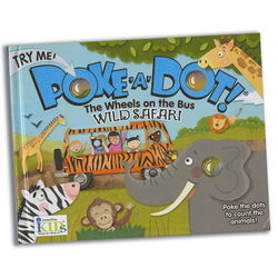Image of Poke-a-Dot Wheels on the Bus Wild Safari Board Book