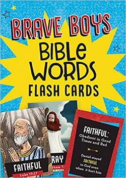 Image of Brave Boys Bible Words Flash Cards