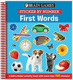 Image of Brain Games – Sticker by Number: First Words