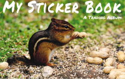 Image of My Sticker Album: Chipmunk Trading Album