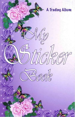 Image of My Sticker Album: Rose & Butterfly Trading Album