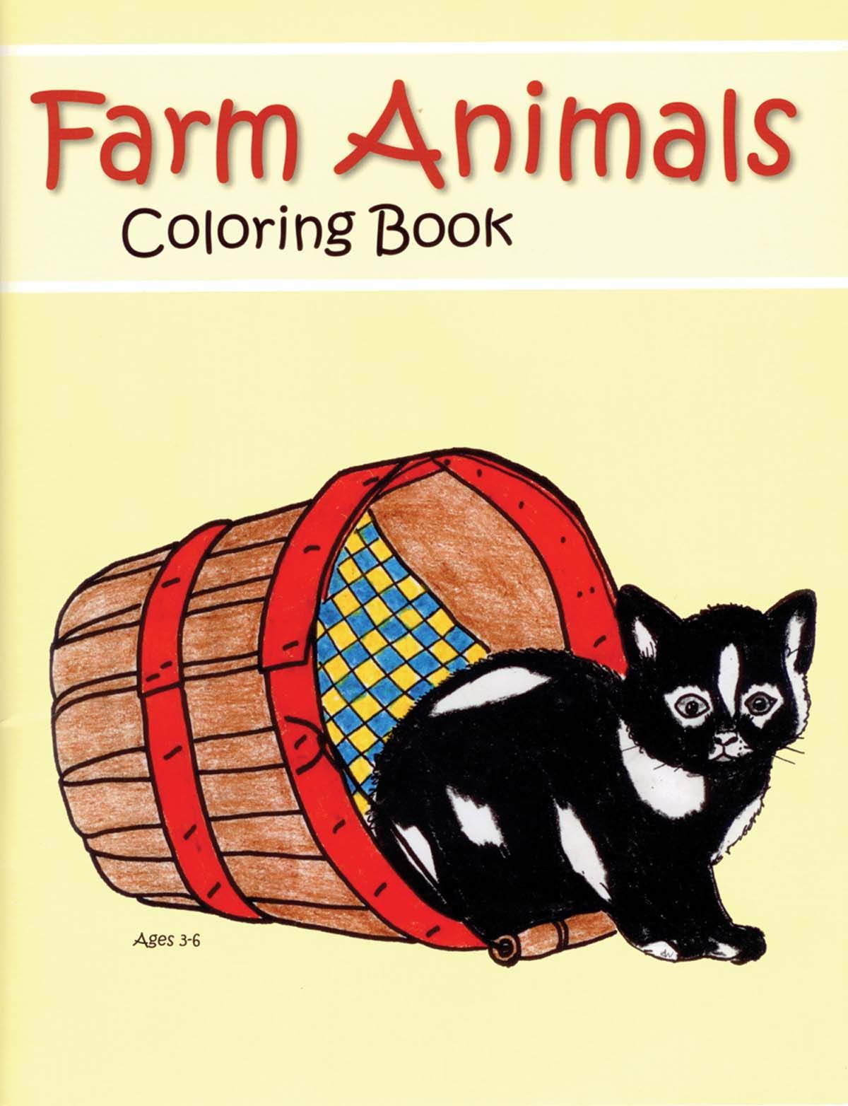 Image of Colouring Book: Farm Animals (Yellow cover)