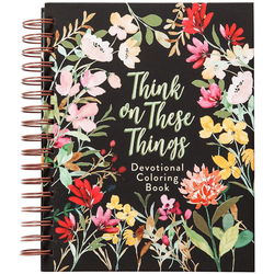 Image of Think on These Things: Devotional Coloring Book