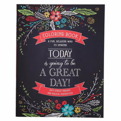 Image of Colouring Book:Today is Going to be a Great Day Adult Coloring Book