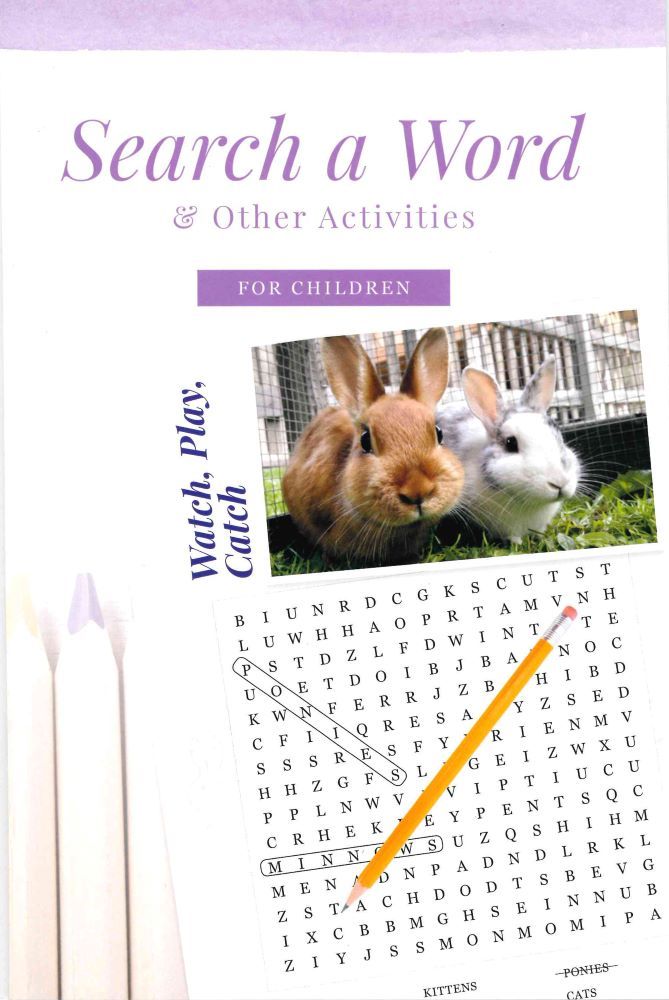 Image of Search A Word & Other Activities for Children – Bunnies
