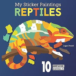Image of My Sticker Paintings: Reptiles: 10 Awesome Animals