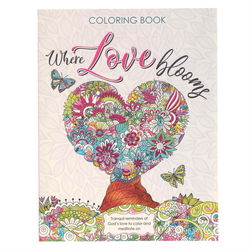 Image of Coloring Book Where Love Blooms
