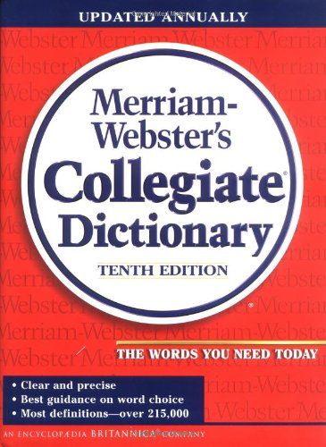 Image of Merriam-Webster’s Collegiate Dictionary (11TH ed.)