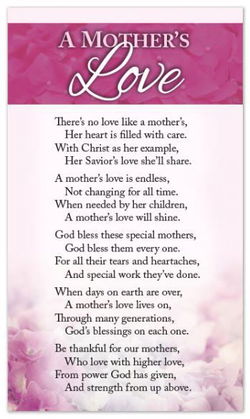 Image of Tract: A Mother’s Love – 100 Pk KJV