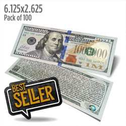 Image of Franklin Million Dollar Bill Tract 100pk