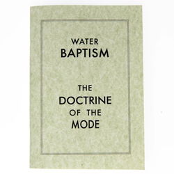Image of Water Baptism – Doctrine of the Mode