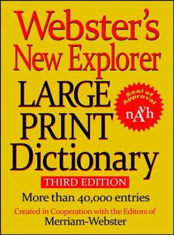 Image of Webster’s New Explorer Large Print Dictionary