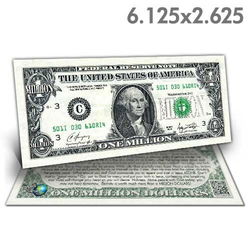 Image of Tract: Washington Million Dollar Bill – 100 Pk