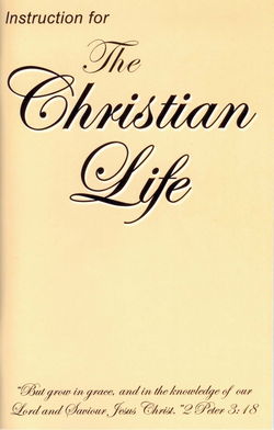 Image of Instruction for the Christian Life
