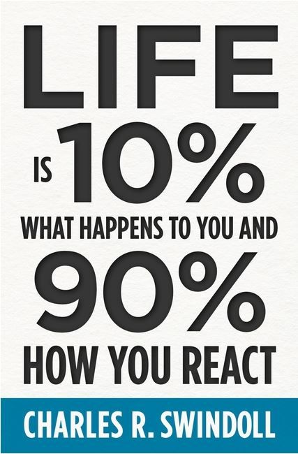 Image of Life Is 10% What Happens, 90% How You React