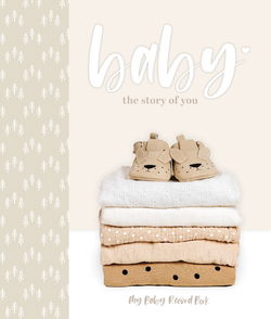 Image of My Baby Record Book Neutral Gray