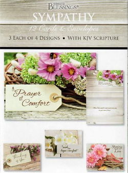 Image of Cards Sympathy Rustic Flowers