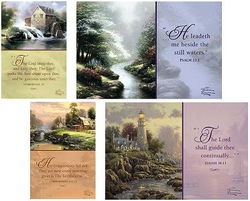 Image of Cards Praying For You Thomas Kinkade