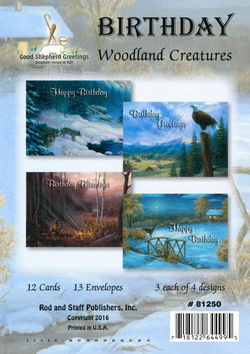 Image of Cards Birthday Woodland Creatures