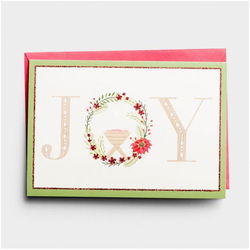 Image of Cards Christmas Joy Advocate Art 18/box