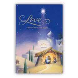 Image of Cards Christmas Love Came Down 18/box