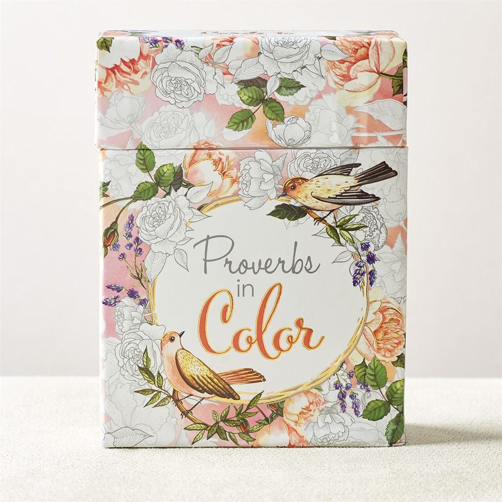 Image of Proverbs in Color: Cards to Color and Share -Box of 44
