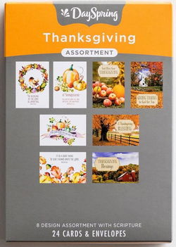 Image of Cards Boxed Thanksgiving 24 Asst