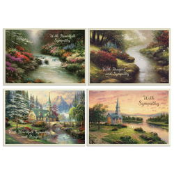 Image of Cards Sympathy Thomas Kinkade 12/Box