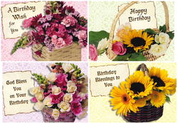 Image of Card Birthday Baskets