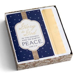 Image of Cards Christmas Glory to God in the Highest 18/box