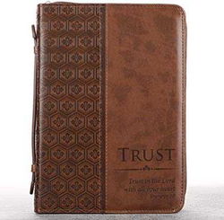 Image of BC: Brown Tile Design Proverbs 3:5 Large