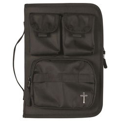 Image of BIBLE CASE PORTFOLIO STYLE BLACK LG PRT