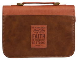 Image of BC: Stand Firm Two-tone Brown Faux Leather Medium