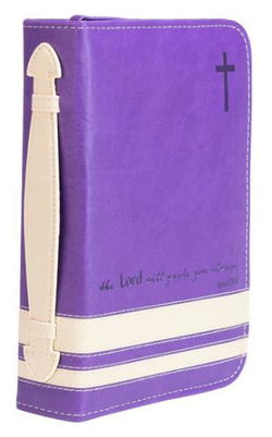 Image of BC : The Lord Will Guide You Always Purple & Cream  XXL