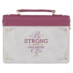 Image of BC: Strong and Courageous Topas Pink Faux Leather Fashion Medium