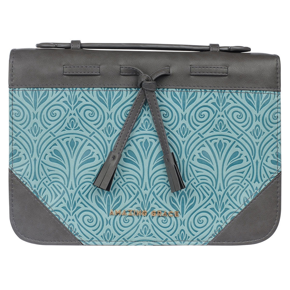 Image of BC: Medium Gray & Turquoise Amazing Grace