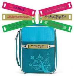 Image of BC: Turquoise Polyester Changeable Tags Medium