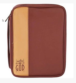 Image of BC: Mocha and Carmel Leather Like Vinyl Large