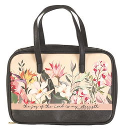 Image of BC: The Joy of the Lord Floral – Black Large