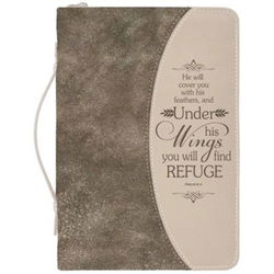 Image of BC: Psalm 91:4 Gold Flecked Brown, X-Large