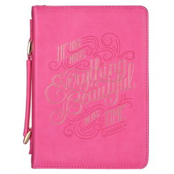 Image of BC: He Has Made Everything Beautiful Pink Ecclesiastes 3:11 Large  – Discontinue