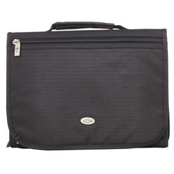 Image of BC: Organizer Tri-fold Black Polyester Ichthus Badge – Large