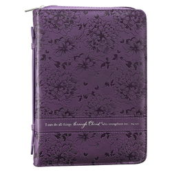 Image of BC: Fashion Purple Through Christ Phil. 4:13 – Large