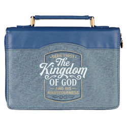 Image of BC: Fashion Blue Two-tone The Kingdom of God Matt. 6:33 – Large