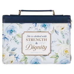 Image of BC: Fashion Navy Strength & Dignity Prov. 31:25 – Large