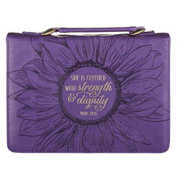 Image of BC: Fashion Purple Strength & Dignity Prov. 31:25 – Medium